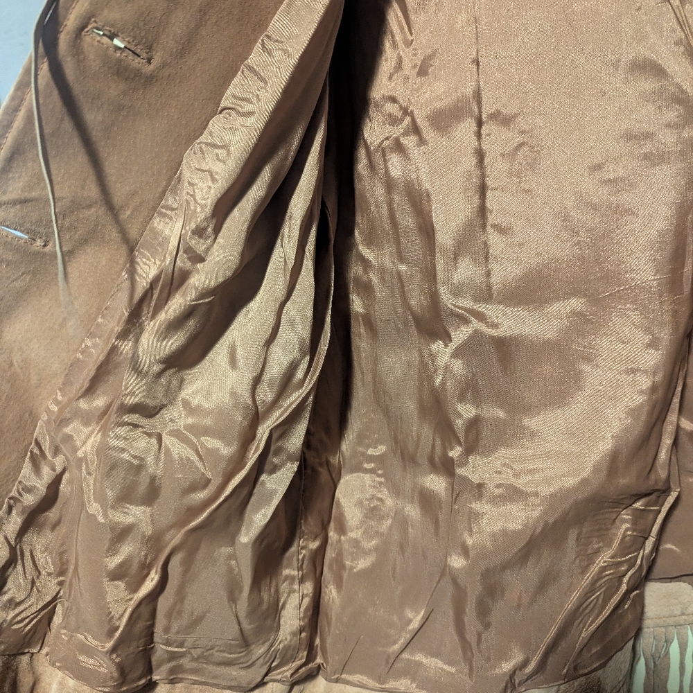 Erez Levy Suede Perez Beaded Fringed tan Leather Jacket  Festival Fringe - Picture 8 of 11